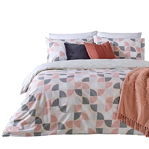 Image of furn. Luna Duvet Cover Set, Polycotton, Pink, Double 2553LUN/D02/BLS