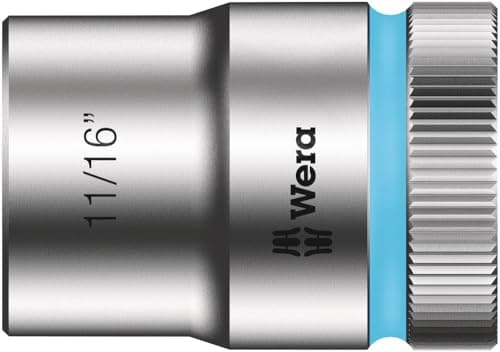 Image of Wera 05003624001 11/16-Inch 8790 HMC Zyklop Socket with Hexagon Drive - Silver