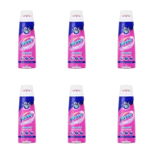Image of Vanish PowerGel Stain Remover, Pre-Wash Gel, 2x Concentrated, Chlorine-Free, 200ml, Pack of 6