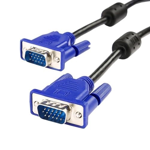Image of Pipestation 1.5m VGA-to-VGA Cable | Full HD 1080p Monitor Cable | Fully Shielded Secure and Reliable Male-to-Male Connection for PCs, Laptops, Monitors, Projectors and More | PC Cables for Computers