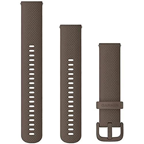 Image of Garmin Quick Release Bands (20mm), suitable for selected Forerunner-,Venu-, vívomove-,vívoactive and Approach smartwatch series, Original accessory, Silicone, Cocoa