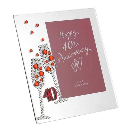 Image of Juliana Unisex 40th Anniversary Mirror Photo Frame