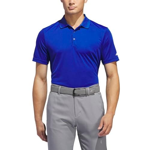 Image of adidas Men's Core Performance Primegreen Polo Shirt, Collegiate Royal, L