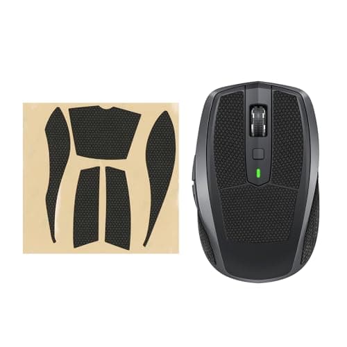 Image of kwmobile Mouse Grip Tape for Logitech MX Anywhere 2S Grip Tape - Non-Slip Faux Leather - Black