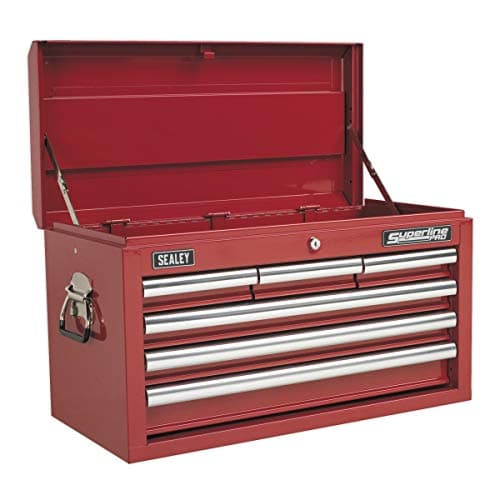 Image of Sealey Ap33069 Topchest 6 Drawer With Ball Bearing Runners - Red