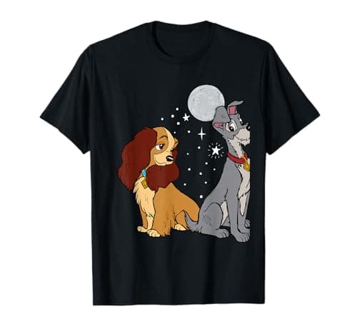 Image of Lady and the Tramp Moon T-Shirt