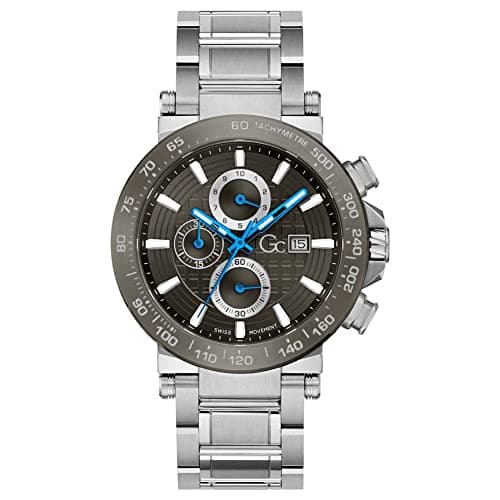 Image of GUESS GC Watches Men's Analogue Digital Automatic Watch with Strap S0352283, Multicoloured, Bracelet