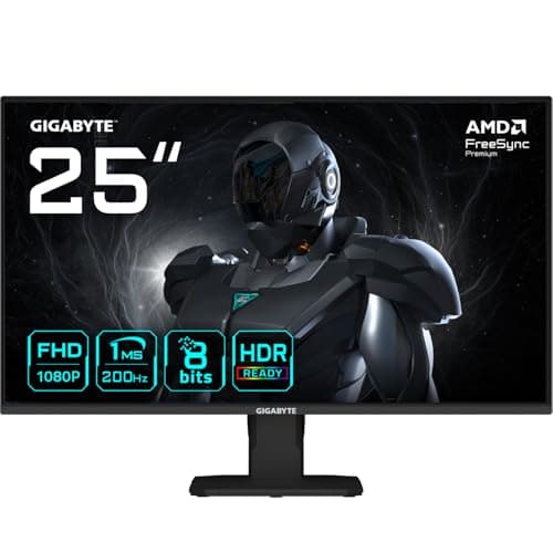 Image of Gigabyte GS25F2 24.5" FHD Gaming Monitor - 1920 x 1080, 200Hz, 1ms, 300 cd/m², Display HDR 10, HDMI 2.0, DisplayPort 1.4