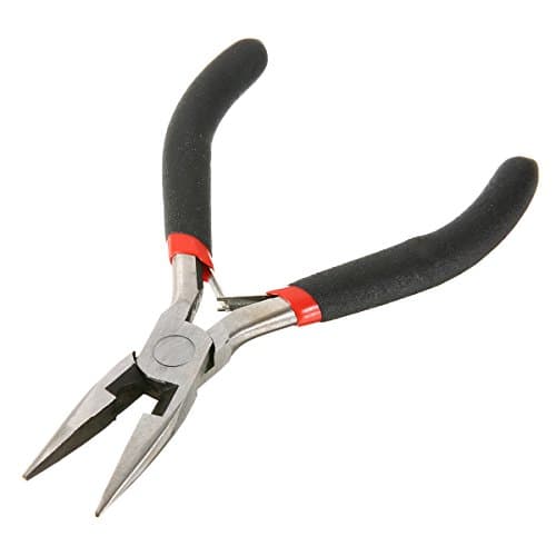 Image of Mini Needle Nose Pliers Multifunction Hand Jewellery Making Tool Beading Flat Wire Pliers Portable