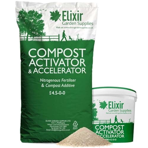 Image of Elixir Gardens Compost Activator & Accelerator/Compost Maker 4.5-0-0 Various Sizes 250g-25kg | 2kg Bag | Treats over 14sqm
