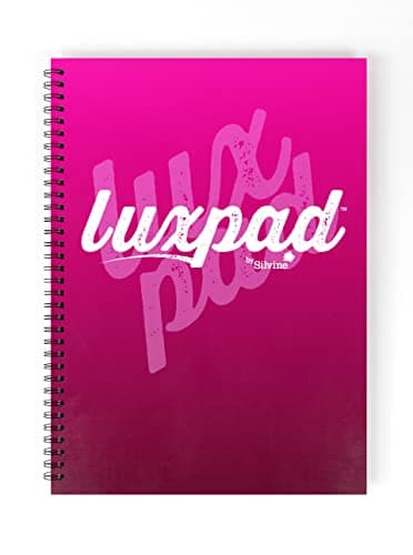 Image of Silvine Luxpad A4 Twin Wire Hardback Notebook with 140 Feint Ruled Pages and Durable Casebound Covers