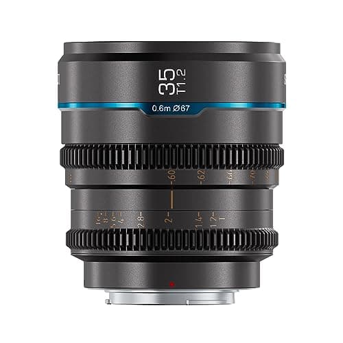 Image of SIRUI Night Walker 35mm Manual Focus Cine Lens, T1.2 Large Aperture S35 Frame Prime Lens for M4/3 Mount Cameras, For BMPCC4K, GH5II, GH5S, GH6, Z Cam (MS35M-G, MFT Mount, Metal Grey)