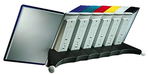 Image of Durable Sherpa empty display panel desk extension unit, 10 panel capacity, EACH