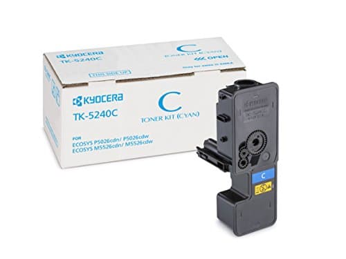 Image of Kyocera Toner Cartridge TK-5240 C - CYAN - 3.000 Pages Ultra High Capacity Genuine Premium Printer Toner - 1T02R7CNL0 - 0T2R7CNL - for ECOSYS M5521cdw(n) / M5526cdw(n) / P5021cdw(n) / P5026cdw(n)