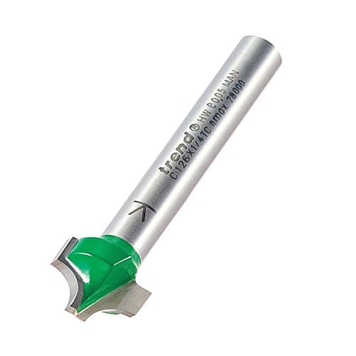 Image of Trend CraftPro Ovolo Rounded Over Router Cutter, 1/4 Inch Shank, 4.8mm Radius and 12.7mm Cut Length, Tungsten Carbide Tipped, C126X1/4TC
