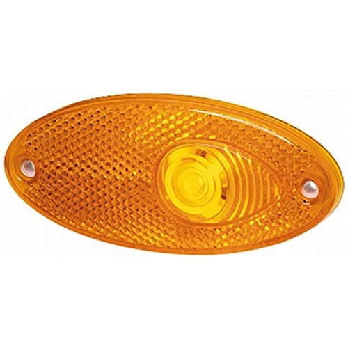 Image of HELLA 2PS 964 295-001 Side Marker Light - Halogen - 12V - Fitting/Screw Connection - Lens Colour: Yellow - left/right - Quantity: 1