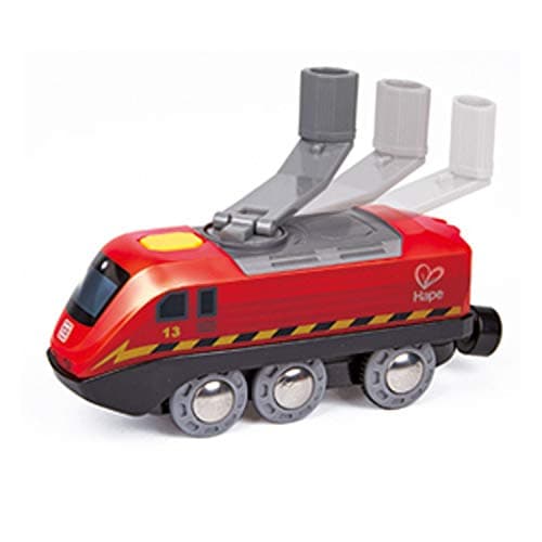 Image of Hape Crank Powered Railway Engine - Wooden Train Track Accessories