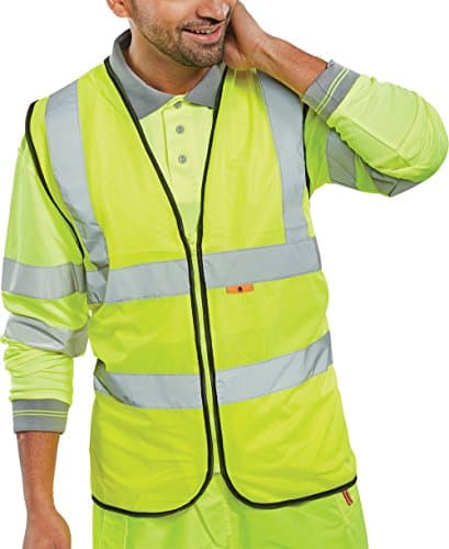 Image of FIRE RETARDANT HI-VIS WAISTCOAT SATURN YELLOW L
