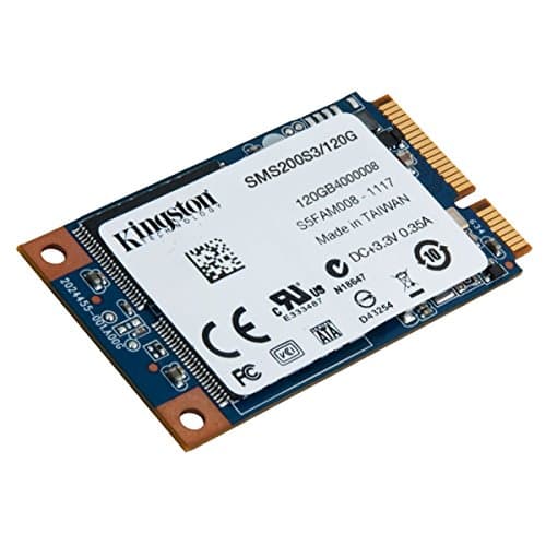 Image of Kingston Technology SMS200S3/120G 120 GB mSATA Solid State Drive, Black, Blue