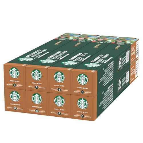 Image of STARBUCKS House Blend by Nespresso, Medium Roast, Coffee Capsules 8 x 10 (80 Capsules)