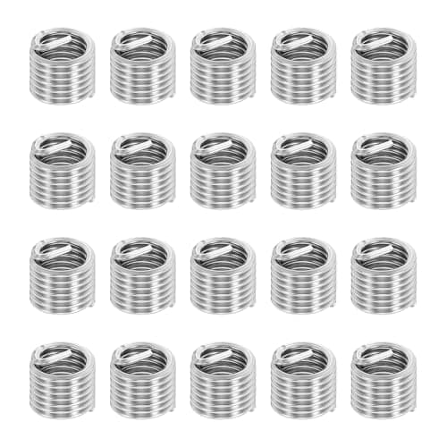 Image of PATIKIL Wire Thread Inserts 3/8-16 UNC 1.5D 14.2mm, 20Pcs 304 Stainless Steel Helical Coiled Wire Screw Threaded Sleeve Sheath for Mechanical Equipment Automotive Repairs