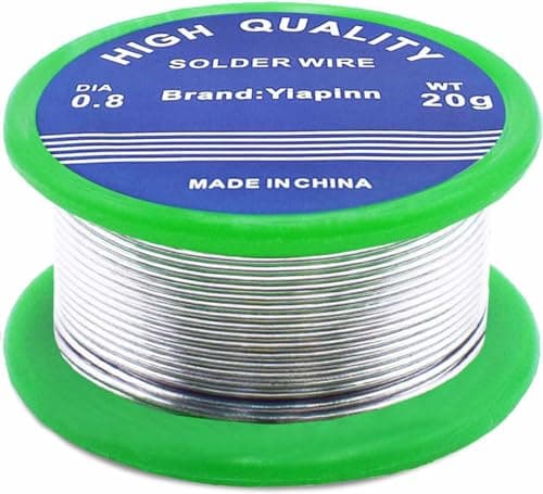 Image of Solder,0.8mm Solder Wire Lead Free Sn99.3 Cu0.7 with Rosin Core for Electronic Electrical Soldering Components Repair and DIY(20g)