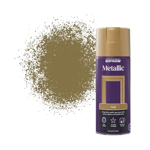 Image of Rust-Oleum 400ml Metallic Spray Paint Aerosol - Elegant Gold