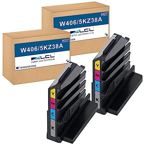 Image of LCL Compatible 5KZ38A Laser Toner Collection Unit to Replace HP Color Laser 150A 150nw MFP 178nw MFP 178nwg MFP 179fnw MFP 179fwg 150Series MFP170Series MFP179fng (2Black)