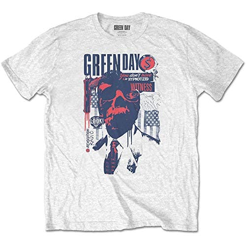 Image of Green Day Patriot Witness Official Tee T-Shirt Mens Unisex (Large)