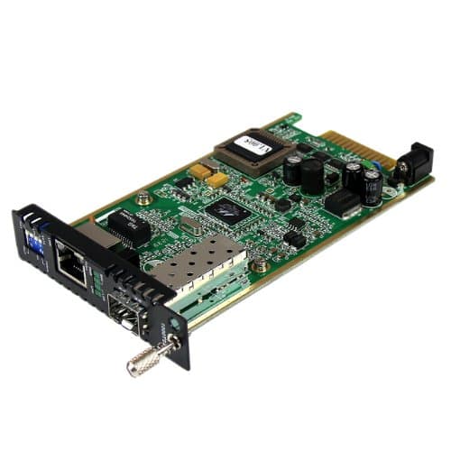 Image of Startech Fiber to Gigabit Ethernet Media Converter Card Module with Open SFP Slot