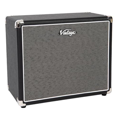 Image of Vintage VMC10BK Retro 10” Speaker Cabinet - 30W RMS - 1x10” Passive Extension Cab | Compact, Lightweight Design with Rubber Feet & Metal Corners | Perfect for Practice & Gig Rigs – Black