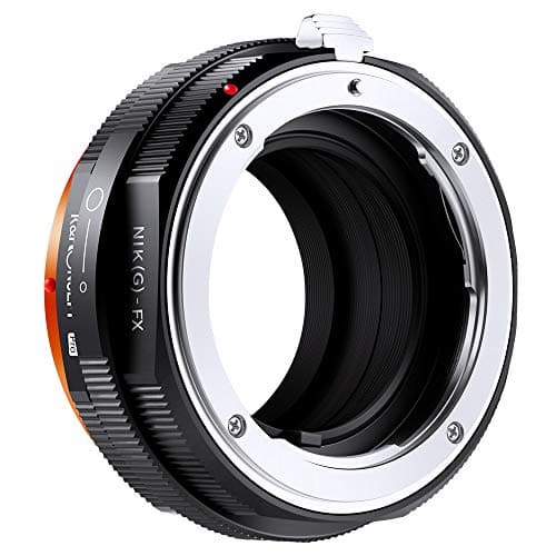 Image of K&F CONCEPT Updated NIK(G) to FX Adapter, Manual Lens Mount Adapter with Aperture Control Ring Compatible with Nikon Nikkor AI-G G Mount Lens and Compatible with Fujifilm Fuji X Mount Cameras