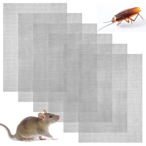 Image of 6 Pcs 304 Stainless Steel Wire Mesh Sheets 20 Mesh Rodent Mesh A5 Professional Insect Rodent Control Mesh Pest Proofing for Cover Air Bricks and Air Vents (150x210mm)