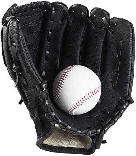 Image of Wonninek Soft Baseball Gloves 11.5 inch Sport Batting Gloves with Baseball PU Leather Adjustable and Comfortable Right Hand Throw, Left Hand Glove