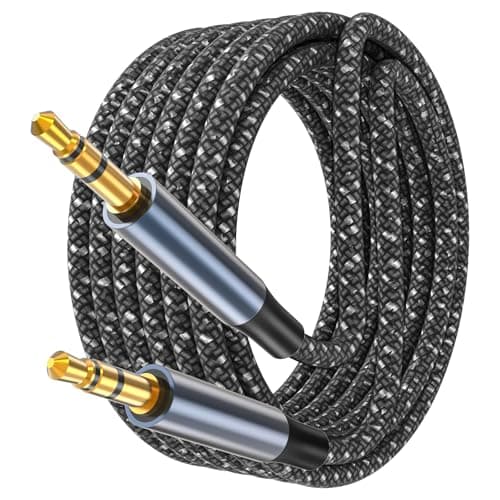 Image of 3.5mm Aux Cable, Audio Aux 3.5mm to 3.5mm Audio Cable 3M Headphones Cable Nylon Braided Jack Audio Extension Cable for Car, Headphone, iPhone, iPad, iPod, Samsung, MP3 Player, Smartphone,Tablet,Laptop
