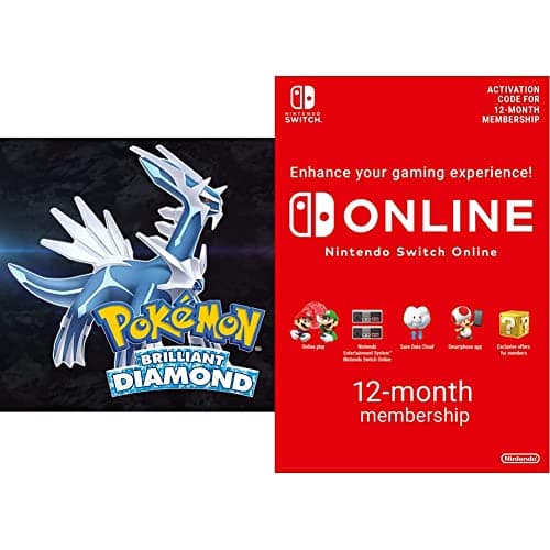 Image of Pokémon Brilliant Diamond | Nintendo Switch - Download Code & Switch Online Membership - 12 Months | Switch Download Code