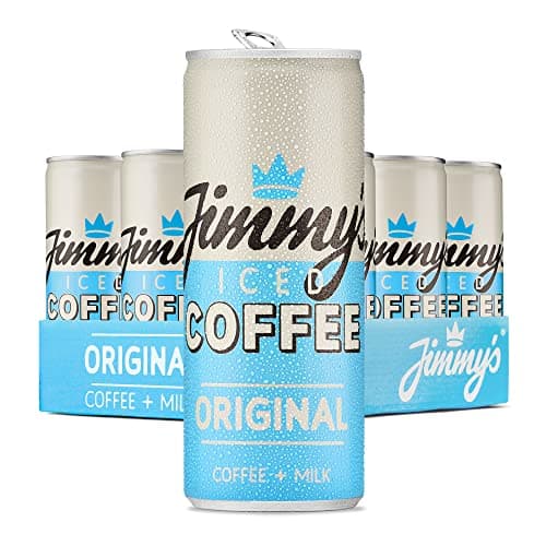 Image of Jimmy's Iced Coffee Original SlimCan 12 x 250ml (Pack of 12) Refreshing Ready-to-drink Iced Latte Tins