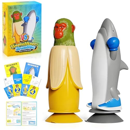 Image of Italian Brainrot Flip Challenge Game, Banana Monkey VS Shark Flipping, Tumbling Monkeys Game, Challenge Party Games, Flip Games for Garden Parties and Outdoor Family Fun