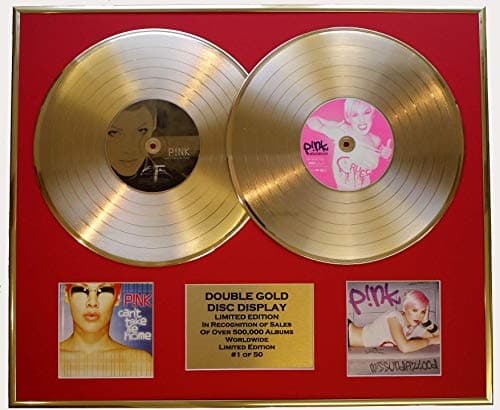 Image of PINK/DOUBLE CD GOLD DISC & PHOTO DISPLAY/LTD. EDITION/COA/CAN'T TAKE ME HOME & MISSUNDAZTOOD