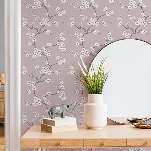 Image of Fresco Pink Apple Blossom Floral Wallpaper | Pink Floral Wallcovering | Eco-Friendly Wallpaper
