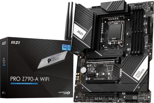 Image of MSI PRO Z790-A WiFi ProSeries Motherboard (Supports 12th/13th Gen Intel Processors, LGA 1700, DDR5, PCIe 5.0, M.2, 2.5Gbps LAN, USB 3.2 Gen2, Wi-Fi 6E, ATX)
