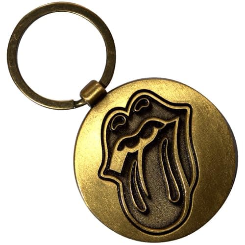 Image of Rock Off officially licensed products The Rolling Stones Classic Tongue Tour 78 Double-Sided Keyring Keychain One Size