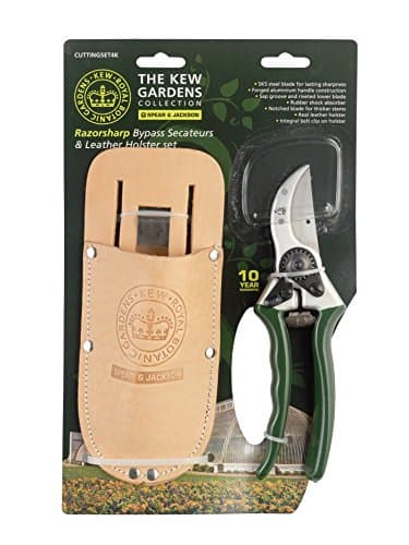Image of Spear & Jackson Kew Bypass Secateurs & Leather Holster set