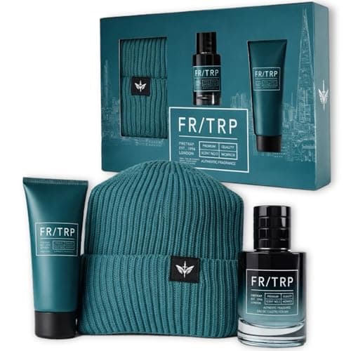 Image of Firetrap FR/TRP Men's Gift Set, Eau de Toilette, Body Wash and Beanie Hat, 3 Piece