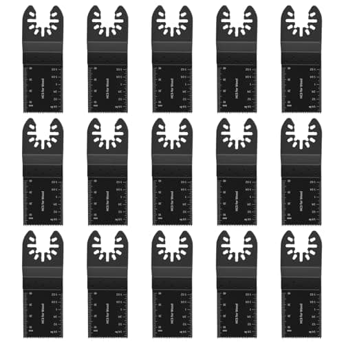 Image of 15PCS Universal Oscillating Quick Release Saw Blades Set Multitool Tool Blade for Bosch Craftsman Dremel FEIN Ridgid TCH Makita Milwaukee