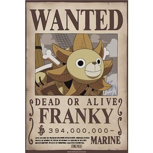 Image of GB eye Poster One Piece Wanted Franky Wano 38x52cm