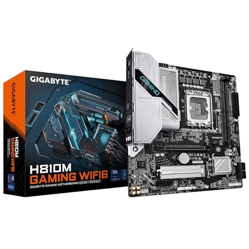 Image of GIGABYTE H810M GAMING WIFI6 Motherboard - Intel Core Ultra (Series 2) CPUs, 4+1+2 Phases VRM, up to 6400MHz DDR5, 1xPCIe 4.0 M.2, 2.5GbE LAN, WIFI 6, USB 3.2 Gen 1