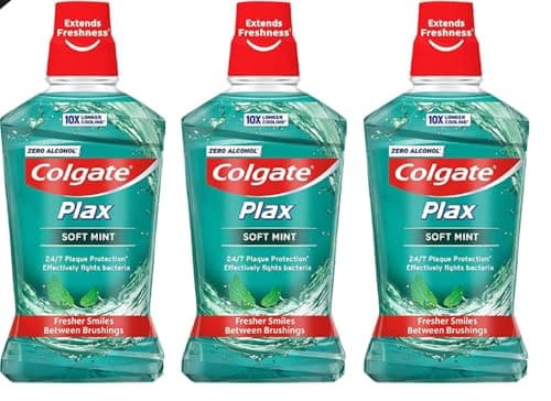 Image of Colgate Plax Soft Mint Mouthwash 500ml - Pack of 3