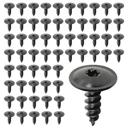 Image of Self Tapping Screws Metal, 60pcs M5 x 16mm Torx Self Drilling Screws Black Self-Tapping Screw for Metal Metalwork Plastic
