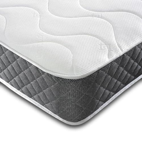 Image of Single Mattress 90x190cm, 3FT Memory Foam & Spring Mattress With 16cm Deep Hybrid Mattress, Soft-Medium Feel, Hypoallergenic & Fire-Retardant – Perfect for Kids & Young Adults (90 × 190cm)